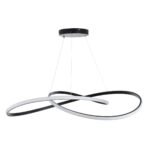 GLOBOSTAR® DEXTER 60917 Μοντέρνο Κρεμαστό Φωτιστικό Οροφής LED 120W 13440lm 300° AC 220-240V IP20 Ρυθμιζόμενο Λευκό CCT με Χειριστήριο από 2700K έως 6000K Dimmable - Lumileds SMD Chip - Μαύρο Ματ - Μ103 x Π103 x Υ22cm - 3 Χρόνια Εγγύηση - Image 5