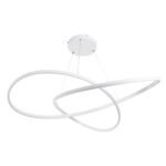 GLOBOSTAR® DEXTER 60918 Μοντέρνο Κρεμαστό Φωτιστικό Οροφής LED 120W 13440lm 300° AC 220-240V IP20 Ρυθμιζόμενο Λευκό CCT με Χειριστήριο από 2700K έως 6000K Dimmable - Lumileds SMD Chip - Λευκό Ματ - Μ103 x Π103 x Υ22cm - 3 Χρόνια Εγγύηση - Image 6