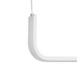 GLOBOSTAR® LINARIA 60922 Μοντέρνο Κρεμαστό Φωτιστικό Οροφής LED 36W 4150lm 200° AC 220-240V IP20 Ρυθμιζόμενο Λευκό CCT με Χειριστήριο από 2700K έως 6000K Dimmable - Lumileds SMD Chip - Λευκό Ματ - Μ120 x Π2 x Υ10cm - 3 Χρόνια Εγγύηση - Image 4