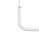 GLOBOSTAR® LINARIA 60922 Μοντέρνο Κρεμαστό Φωτιστικό Οροφής LED 36W 4150lm 200° AC 220-240V IP20 Ρυθμιζόμενο Λευκό CCT με Χειριστήριο από 2700K έως 6000K Dimmable - Lumileds SMD Chip - Λευκό Ματ - Μ120 x Π2 x Υ10cm - 3 Χρόνια Εγγύηση - Image 5