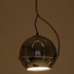 GLOBOSTAR® GLASSO 60928 Μοντέρνο Κρεμαστό Φωτιστικό Οροφής με Ντουί 1 x E27 AC 220-240V IP20 - Ασημί - Μ27 x Π27 x Υ52cm - Image 11