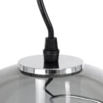 GLOBOSTAR® GLASSO 60928 Μοντέρνο Κρεμαστό Φωτιστικό Οροφής με Ντουί 1 x E27 AC 220-240V IP20 - Ασημί - Μ27 x Π27 x Υ52cm - Image 7