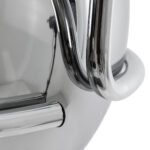 GLOBOSTAR® GLASSO 60928 Μοντέρνο Κρεμαστό Φωτιστικό Οροφής με Ντουί 1 x E27 AC 220-240V IP20 - Ασημί - Μ27 x Π27 x Υ52cm - Image 9