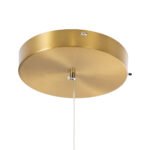 GLOBOSTAR® KIBOO 60930 Μοντέρνο Κρεμαστό Φωτιστικό Οροφής LED 36W 4150lm 360° AC 220-240V IP20 Ρυθμιζόμενο Λευκό CCT με Χειριστήριο από 2700K έως 6000K Dimmable - Lumileds SMD Chip - Χρυσό Βούρτσας - Μ40 x Π40 x Υ40cm - 3 Χρόνια Εγγύηση - Image 9