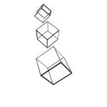 GLOBOSTAR® KIBOO-TRIO 60931 Μοντέρνο Κρεμαστό Φωτιστικό Οροφής LED 90W 10350lm 360° AC 220-240V IP20 Ρυθμιζόμενο Λευκό CCT με Χειριστήριο από 2700K έως 6000K Dimmable - Lumileds SMD Chip - Μαύρο Ματ - Μ60 x Π60 x Υ80cm - 3 Χρόνια Εγγύηση - Image 3