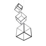 GLOBOSTAR® KIBOO-TRIO 60931 Μοντέρνο Κρεμαστό Φωτιστικό Οροφής LED 90W 10350lm 360° AC 220-240V IP20 Ρυθμιζόμενο Λευκό CCT με Χειριστήριο από 2700K έως 6000K Dimmable - Lumileds SMD Chip - Μαύρο Ματ - Μ60 x Π60 x Υ80cm - 3 Χρόνια Εγγύηση - Image 6