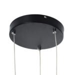 GLOBOSTAR® KIBOO-TRIO 60931 Μοντέρνο Κρεμαστό Φωτιστικό Οροφής LED 90W 10350lm 360° AC 220-240V IP20 Ρυθμιζόμενο Λευκό CCT με Χειριστήριο από 2700K έως 6000K Dimmable - Lumileds SMD Chip - Μαύρο Ματ - Μ60 x Π60 x Υ80cm - 3 Χρόνια Εγγύηση - Image 7