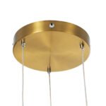 GLOBOSTAR® KIBOO-TRIO 60932 Μοντέρνο Κρεμαστό Φωτιστικό Οροφής LED 90W 10350lm 360° AC 220-240V IP20 Ρυθμιζόμενο Λευκό CCT με Χειριστήριο από 2700K έως 6000K Dimmable - Lumileds SMD Chip - Χρυσό - Μ60 x Π60 x Υ80cm - 3 Χρόνια Εγγύηση - Image 7