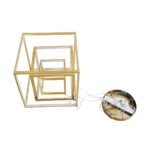 GLOBOSTAR® KIBOO-TRIO 60932 Μοντέρνο Κρεμαστό Φωτιστικό Οροφής LED 90W 10350lm 360° AC 220-240V IP20 Ρυθμιζόμενο Λευκό CCT με Χειριστήριο από 2700K έως 6000K Dimmable - Lumileds SMD Chip - Χρυσό - Μ60 x Π60 x Υ80cm - 3 Χρόνια Εγγύηση - Image 8