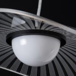 GLOBOSTAR® ACRYLICA 60974 Μοντέρνο Κρεμαστό Φωτιστικό Οροφής LED 20W 2240lm 360° AC 220-240V IP20 Ρυθμιζόμενο Λευκό CCT με On/Off 2700K/4500K/6000K - Lumileds SMD Chip - Διάφανο & Μαύρο Ματ - Μ40 x Π40 x Υ6.5cm - 3 Χρόνια Εγγύηση - Image 13