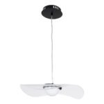 GLOBOSTAR® ACRYLICA 60974 Μοντέρνο Κρεμαστό Φωτιστικό Οροφής LED 20W 2240lm 360° AC 220-240V IP20 Ρυθμιζόμενο Λευκό CCT με On/Off 2700K/4500K/6000K - Lumileds SMD Chip - Διάφανο & Μαύρο Ματ - Μ40 x Π40 x Υ6.5cm - 3 Χρόνια Εγγύηση - Image 7