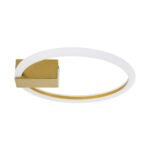 GLOBOSTAR® CINDERELLA 60978 Μοντέρνο Φωτιστικό Οροφής LED 16W 1792lm 360° AC 220-240V IP20 Ρυθμιζόμενο Λευκό CCT με On/Off 2700K/4500K/6000K - Lumileds SMD Chip - Χρυσό Βούρτσας - Μ28.5 x Π28.5 x Υ5cm - 3 Χρόνια Εγγύηση - Image 5