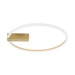 GLOBOSTAR® CINDERELLA 60982 Μοντέρνο Φωτιστικό Οροφής LED 30W 3360lm 360° AC 220-240V IP20 Ρυθμιζόμενο Λευκό CCT με Χειριστήριο από 2700K έως 6000K Dimmable - Lumileds SMD Chip - Χρυσό Βούρτσας - Μ50 x Π50 x Υ5cm - 3 Χρόνια Εγγύηση - Image 5