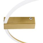 GLOBOSTAR® CINDERELLA 60982 Μοντέρνο Φωτιστικό Οροφής LED 30W 3360lm 360° AC 220-240V IP20 Ρυθμιζόμενο Λευκό CCT με Χειριστήριο από 2700K έως 6000K Dimmable - Lumileds SMD Chip - Χρυσό Βούρτσας - Μ50 x Π50 x Υ5cm - 3 Χρόνια Εγγύηση - Image 6