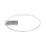 GLOBOSTAR® CINDERELLA 60983 Μοντέρνο Φωτιστικό Οροφής LED 30W 3360lm 360° AC 220-240V IP20 Ρυθμιζόμενο Λευκό CCT με Χειριστήριο από 2700K έως 6000K Dimmable - Lumileds SMD Chip - Νίκελ Βούρτσας - Μ50 x Π50 x Υ5cm - 3 Χρόνια Εγγύηση - Image 5