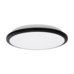GLOBOSTAR® TUFFIN 60997 Φωτιστικό Πλαφονιέρα Οροφής LED 24W 2640lm 120° AC 220-240V Αδιάβροχο IP54 Φυσικό Λευκό 4500K - Lumileds SMD Chip - Μαύρο Ματ & Λευκό Γαλακτερό - Μ30 x Π30 x Υ6.5cm - 3 Χρόνια Εγγύηση - Image 4