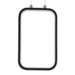 GLOBOSTAR® DEROBA 61298 Μοντέρνο Κρεμαστό Φωτιστικό Οροφής LED 12W 1320lm 360° AC 220-240V IP20 Ρυθμιζόμενο Λευκό CCT με On/Off 2700K/4500K/6000K - Lumileds SMD Chip - Μαύρο Ματ - Μ16 x Π1.6 x Υ25.5cm - 3 Χρόνια Εγγύηση - Image 6