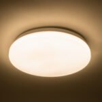 GLOBOSTAR® CELANO 61007 Φωτιστικό Πλαφονιέρα Οροφής LED 20W 1800lm 120° AC 220-240V Αδιάβροχο IP54 Θερμό Λευκό 2700K - Lumileds SMD Chip - Λευκό Γαλακτερό - Μ26 x Π26 x Υ6cm - 3 Χρόνια Εγγύηση - Image 9