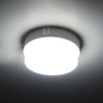 GLOBOSTAR® REVANO 61011 Φωτιστικό Πλαφονιέρα Οροφής LED 12W 1200lm 180° AC 220-240V Αδιάβροχο IP54 Ψυχρό Λευκό 6000K - Lumileds SMD Chip - Λευκό Γαλακτερό - Μ12 x Π12 x Υ4.5cm - 2 Χρόνια Εγγύηση - Image 7