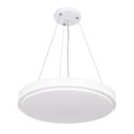 GLOBOSTAR® CASPER 61018 Μοντέρνο Κρεμαστό Φωτιστικό Οροφής LED 76W 8372lm 120° AC 220-240V IP20 Ρυθμιζόμενο Λευκό CCT με Χειριστήριο από 2700K έως 6000K Dimmable - Lumileds SMD Chip - Λευκό Ματ - Μ45 x Π45 x Υ5.5cm - 3 Χρόνια Εγγύηση - Image 3