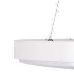 GLOBOSTAR® CASPER 61018 Μοντέρνο Κρεμαστό Φωτιστικό Οροφής LED 76W 8372lm 120° AC 220-240V IP20 Ρυθμιζόμενο Λευκό CCT με Χειριστήριο από 2700K έως 6000K Dimmable - Lumileds SMD Chip - Λευκό Ματ - Μ45 x Π45 x Υ5.5cm - 3 Χρόνια Εγγύηση - Image 7