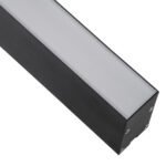 GLOBOSTAR® FELIX 61028-S Μοντέρνο Φωτιστικό Οροφής LED 54W 6500lm 120° AC 220-240V IP20 Ρυθμιζόμενο Λευκό CCT με Χειριστήριο από 2700K έως 6000K Dimmable - Lumileds SMD Chip - Μαύρο Ματ - Μ120 x Π3.5 x Υ7cm - 3 Χρόνια Εγγύηση - Image 8