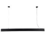 GLOBOSTAR® ORION 61030-P Μοντέρνο Γραμμικό Κρεμαστό Φωτιστικό Οροφής LED 72W 8600lm 120° AC 220-240V IP20 Ρυθμιζόμενο Λευκό CCT με Χειριστήριο από 2700K έως 6000K Dimmable - Lumileds SMD Chip - Μαύρο Ματ - Μ120 x Π5.5 x Υ7cm - 3 Χρόνια Εγγύηση - Image 5