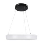 GLOBOSTAR® ARIANA 61037 Μοντέρνο Κρεμαστό Φωτιστικό Οροφής LED 55W 6376lm 120° AC 220-240V IP20 Ρυθμιζόμενο Λευκό CCT με Χειριστήριο από 2700K έως 6000K Dimmable - Lumileds SMD Chip - Μαυρό Ματ - Μ48 x Π48 x Υ6.5cm - 3 Χρόνια Εγγύηση - Image 5