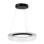 GLOBOSTAR® ARIANA 61037 Μοντέρνο Κρεμαστό Φωτιστικό Οροφής LED 55W 6376lm 120° AC 220-240V IP20 Ρυθμιζόμενο Λευκό CCT με Χειριστήριο από 2700K έως 6000K Dimmable - Lumileds SMD Chip - Μαυρό Ματ - Μ48 x Π48 x Υ6.5cm - 3 Χρόνια Εγγύηση - Image 6