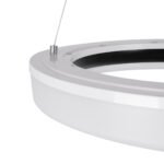 GLOBOSTAR® ARIANA 61037 Μοντέρνο Κρεμαστό Φωτιστικό Οροφής LED 55W 6376lm 120° AC 220-240V IP20 Ρυθμιζόμενο Λευκό CCT με Χειριστήριο από 2700K έως 6000K Dimmable - Lumileds SMD Chip - Μαυρό Ματ - Μ48 x Π48 x Υ6.5cm - 3 Χρόνια Εγγύηση - Image 7