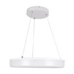 GLOBOSTAR® ARIANA 61038 Μοντέρνο Κρεμαστό Φωτιστικό Οροφής LED 55W 6376lm 120° AC 220-240V IP20 Ρυθμιζόμενο Λευκό CCT με Χειριστήριο από 2700K έως 6000K Dimmable - Lumileds SMD Chip - Λευκό Ματ - Μ48 x Π48 x Υ6.5cm - 3 Χρόνια Εγγύηση - Image 5