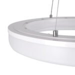 GLOBOSTAR® ARIANA 61038 Μοντέρνο Κρεμαστό Φωτιστικό Οροφής LED 55W 6376lm 120° AC 220-240V IP20 Ρυθμιζόμενο Λευκό CCT με Χειριστήριο από 2700K έως 6000K Dimmable - Lumileds SMD Chip - Λευκό Ματ - Μ48 x Π48 x Υ6.5cm - 3 Χρόνια Εγγύηση - Image 7