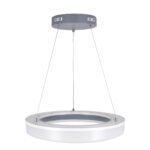 GLOBOSTAR® ARIANA 61039 Μοντέρνο Κρεμαστό Φωτιστικό Οροφής LED 55W 6376lm 120° AC 220-240V IP20 Ρυθμιζόμενο Λευκό CCT με Χειριστήριο από 2700K έως 6000K Dimmable - Lumileds SMD Chip - Γκρι - Μ48 x Π48 x Υ6.5cm - 3 Χρόνια Εγγύηση - Image 6