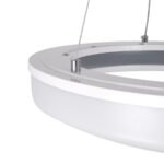 GLOBOSTAR® ARIANA 61039 Μοντέρνο Κρεμαστό Φωτιστικό Οροφής LED 55W 6376lm 120° AC 220-240V IP20 Ρυθμιζόμενο Λευκό CCT με Χειριστήριο από 2700K έως 6000K Dimmable - Lumileds SMD Chip - Γκρι - Μ48 x Π48 x Υ6.5cm - 3 Χρόνια Εγγύηση - Image 7