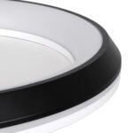 GLOBOSTAR® MELINA 61040 Μοντέρνο Φωτιστικό Οροφής LED 55W 6376lm 120° AC 220-240V IP20 Ρυθμιζόμενο Λευκό CCT με Χειριστήριο από 2700K έως 6000K Dimmable - Lumileds SMD Chip - Μαύρο Ματ - Μ48 x Π48 x Υ9cm - 3 Χρόνια Εγγύηση - Image 8