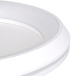 GLOBOSTAR® MELINA 61041 Μοντέρνο Φωτιστικό Οροφής LED 55W 6376lm 120° AC 220-240V IP20 Ρυθμιζόμενο Λευκό CCT με Χειριστήριο από 2700K έως 6000K Dimmable - Lumileds SMD Chip - Λευκό Ματ - Μ48 x Π48 x Υ9cm - 3 Χρόνια Εγγύηση - Image 8