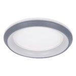 GLOBOSTAR® MELINA 61042 Μοντέρνο Φωτιστικό Οροφής LED 55W 6376lm 120° AC 220-240V IP20 Ρυθμιζόμενο Λευκό CCT με Χειριστήριο από 2700K έως 6000K Dimmable - Lumileds SMD Chip - Γκρι - Μ48 x Π48 x Υ9cm - 3 Χρόνια Εγγύηση - Image 3