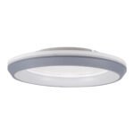GLOBOSTAR® MELINA 61042 Μοντέρνο Φωτιστικό Οροφής LED 55W 6376lm 120° AC 220-240V IP20 Ρυθμιζόμενο Λευκό CCT με Χειριστήριο από 2700K έως 6000K Dimmable - Lumileds SMD Chip - Γκρι - Μ48 x Π48 x Υ9cm - 3 Χρόνια Εγγύηση - Image 4