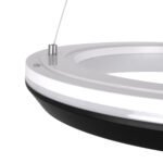 GLOBOSTAR® MELINA 61043 Μοντέρνο Κρεμαστό Φωτιστικό Οροφής LED 55W 6376lm 120° AC 220-240V IP20 Ρυθμιζόμενο Λευκό CCT με Χειριστήριο από 2700K έως 6000K Dimmable - Lumileds SMD Chip - Μαύρο Ματ - Μ48 x Π48 x Υ6.5cm - 3 Χρόνια Εγγύηση - Image 7