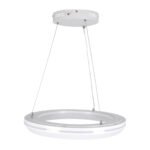 GLOBOSTAR® MELINA 61044 Μοντέρνο Κρεμαστό Φωτιστικό Οροφής LED 55W 6376lm 120° AC 220-240V IP20 Ρυθμιζόμενο Λευκό CCT με Χειριστήριο από 2700K έως 6000K Dimmable - Lumileds SMD Chip - Λευκό Ματ - Μ48 x Π48 x Υ6.5cm - 3 Χρόνια Εγγύηση - Image 6