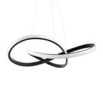 GLOBOSTAR® DEXTER 61049 Μοντέρνο Κρεμαστό Φωτιστικό Οροφής LED 72W 8064lm 300° AC 220-240V IP20 Ρυθμιζόμενο Λευκό CCT με Χειριστήριο από 2700K έως 6000K Dimmable - Lumileds SMD Chip - Μαύρο Ματ - Μ56 x Π56 x Υ14cm - 3 Χρόνια Εγγύηση - Image 4