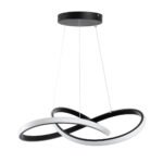 GLOBOSTAR® DEXTER 61049 Μοντέρνο Κρεμαστό Φωτιστικό Οροφής LED 72W 8064lm 300° AC 220-240V IP20 Ρυθμιζόμενο Λευκό CCT με Χειριστήριο από 2700K έως 6000K Dimmable - Lumileds SMD Chip - Μαύρο Ματ - Μ56 x Π56 x Υ14cm - 3 Χρόνια Εγγύηση - Image 5