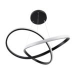 GLOBOSTAR® DEXTER 61049 Μοντέρνο Κρεμαστό Φωτιστικό Οροφής LED 72W 8064lm 300° AC 220-240V IP20 Ρυθμιζόμενο Λευκό CCT με Χειριστήριο από 2700K έως 6000K Dimmable - Lumileds SMD Chip - Μαύρο Ματ - Μ56 x Π56 x Υ14cm - 3 Χρόνια Εγγύηση - Image 6