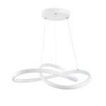 GLOBOSTAR® DEXTER 61050 Μοντέρνο Κρεμαστό Φωτιστικό Οροφής LED 72W 8064lm 300° AC 220-240V IP20 Ρυθμιζόμενο Λευκό CCT με Χειριστήριο από 2700K έως 6000K Dimmable - Lumileds SMD Chip - Λευκό Ματ - Μ56 x Π56 x Υ14cm - 3 Χρόνια Εγγύηση - Image 5