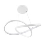 GLOBOSTAR® DEXTER 61050 Μοντέρνο Κρεμαστό Φωτιστικό Οροφής LED 72W 8064lm 300° AC 220-240V IP20 Ρυθμιζόμενο Λευκό CCT με Χειριστήριο από 2700K έως 6000K Dimmable - Lumileds SMD Chip - Λευκό Ματ - Μ56 x Π56 x Υ14cm - 3 Χρόνια Εγγύηση - Image 6