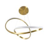 GLOBOSTAR® DEXTER 61051 Μοντέρνο Κρεμαστό Φωτιστικό Οροφής LED 72W 8064lm 300° AC 220-240V IP20 Ρυθμιζόμενο Λευκό CCT με Χειριστήριο από 2700K έως 6000K Dimmable - Lumileds SMD Chip - Χρυσό Βούρτσας - Μ56 x Π56 x Υ14cm - 3 Χρόνια Εγγύηση - Image 6