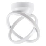 GLOBOSTAR® AMELIA 61053 Μοντέρνο Φωτιστικό Οροφής LED 20W 2400lm 300° AC 220-240V IP20 Ρυθμιζόμενο Λευκό CCT με On/Off 2700K/4500K/6000K - Lumileds SMD Chip - Λευκό Ματ - Μ24.5 x Π16 x Υ25cm - 3 Χρόνια Εγγύηση - Image 4