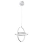 GLOBOSTAR® ALICE 61056 Μοντέρνο Κρεμαστό Φωτιστικό Οροφής LED 20W 2400lm 300° AC 220-240V IP20 Ρυθμιζόμενο Λευκό CCT με On/Off 2700K/4500K/6000K - Lumileds SMD Chip - Λευκό Ματ - Μ25 x Π22 x Υ25cm - 3 Χρόνια Εγγύηση - Image 4