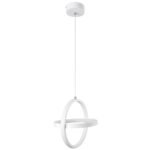 GLOBOSTAR® ALICE 61056 Μοντέρνο Κρεμαστό Φωτιστικό Οροφής LED 20W 2400lm 300° AC 220-240V IP20 Ρυθμιζόμενο Λευκό CCT με On/Off 2700K/4500K/6000K - Lumileds SMD Chip - Λευκό Ματ - Μ25 x Π22 x Υ25cm - 3 Χρόνια Εγγύηση - Image 6