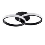 GLOBOSTAR® CORA 61058 Μοντέρνο Φωτιστικό Οροφής LED 18W 2160lm 300° AC 220-240V IP20 Ρυθμιζόμενο Λευκό CCT με On/Off 2700K/4500K/6000K - Lumileds SMD Chip - Μαύρο Ματ - Μ36 x Π20.5 x Υ7cm - 3 Χρόνια Εγγύηση - Image 3